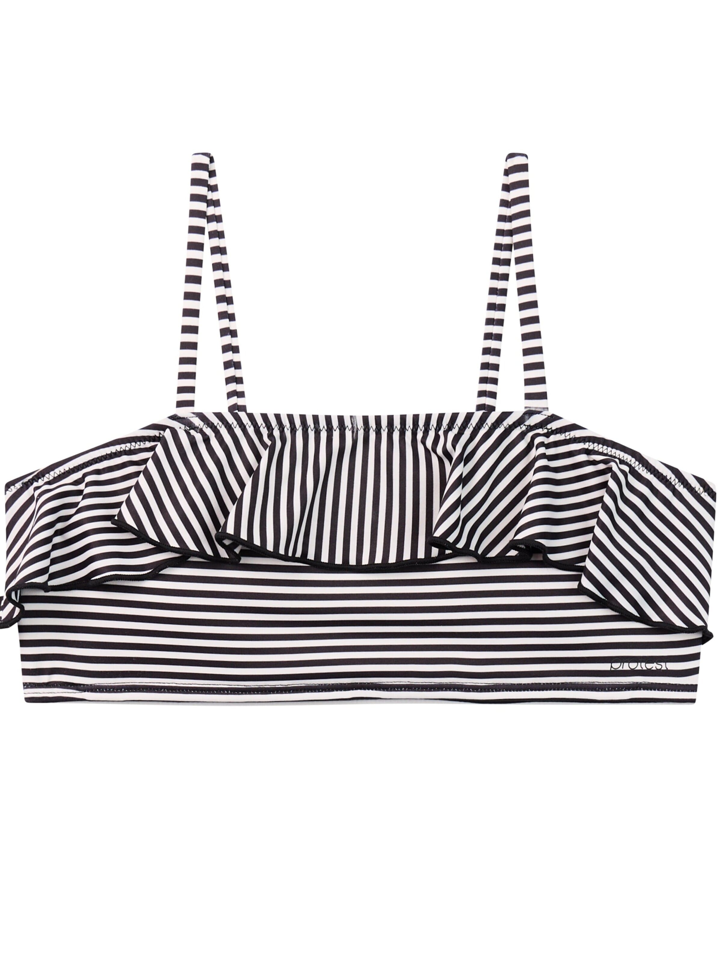 PROTEST Bralette Bikini 'PRTStripes JR' in Black