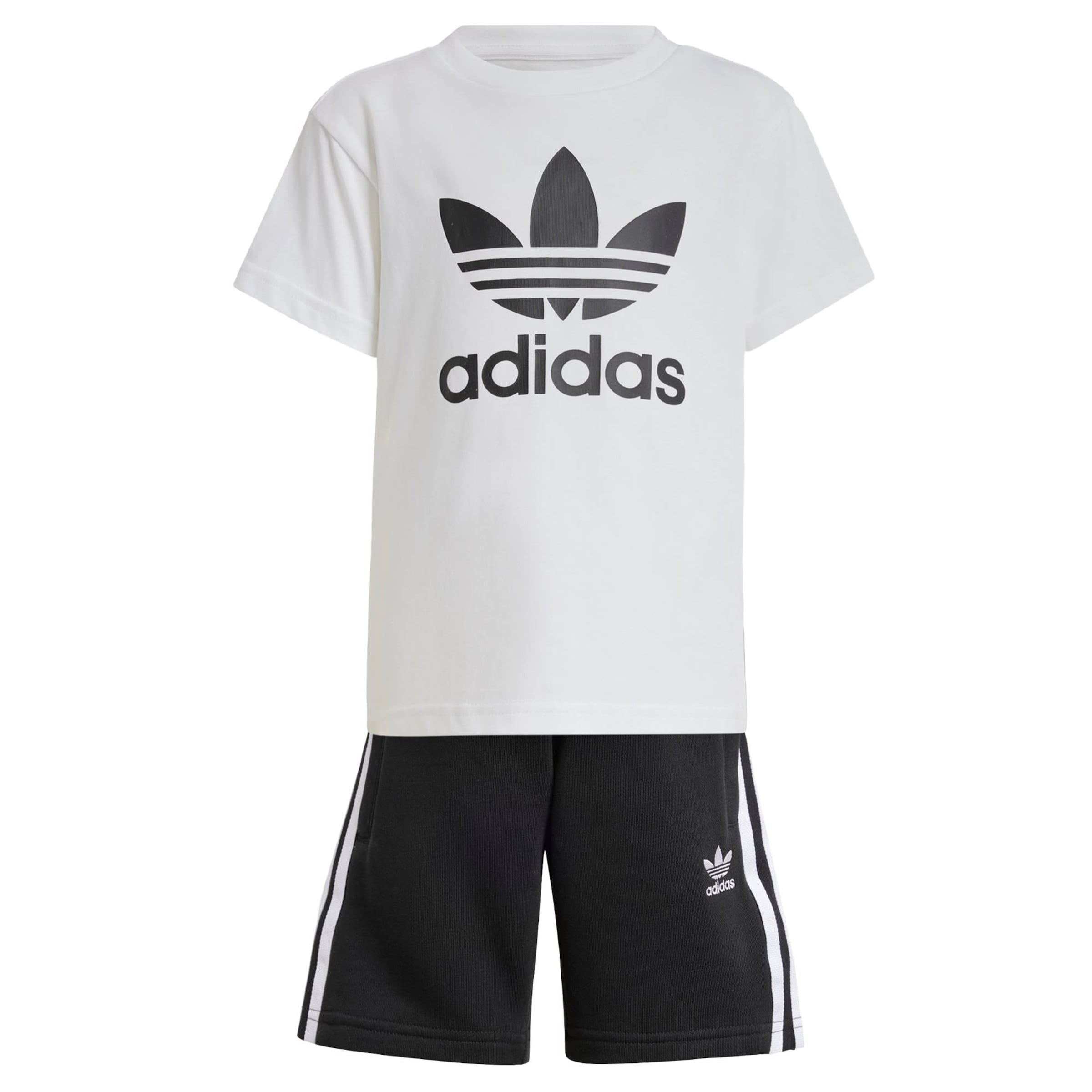 ADIDAS ORIGINALS Ropa para correr Adicolor en Negro Blanco ABOUT YOU