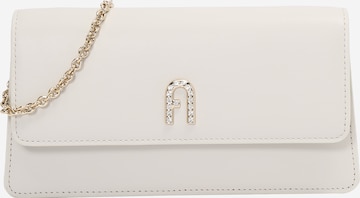 FURLA - Clutches 'DIAMANTE' em branco: frente