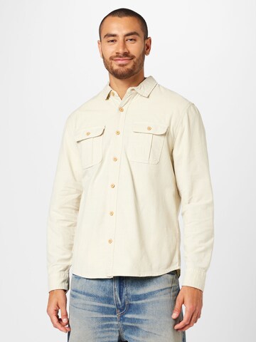 Cotton On Regular Fit Hemd 'Greenpoint' in Beige: Vorderseite