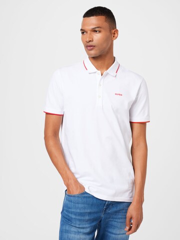 HUGO Red Poloshirt 'Dinoso' in Weiß: predná strana