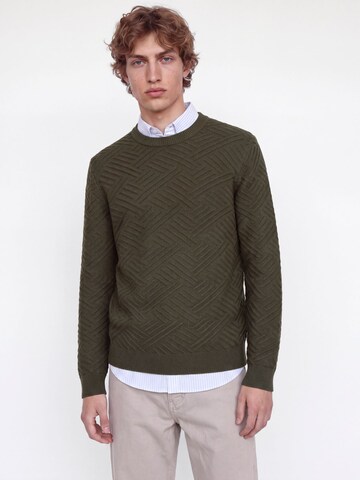 Pull-over JACK & JONES en vert : devant