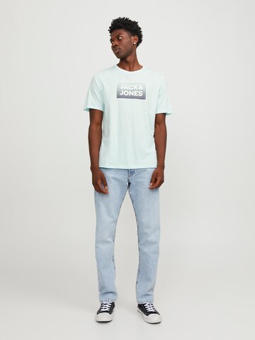 JACK & JONES Bluser & t-shirts 'STEEL' i blå