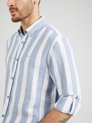 INDICODE JEANS Regular fit Button Up Shirt 'Donuld' in Blue
