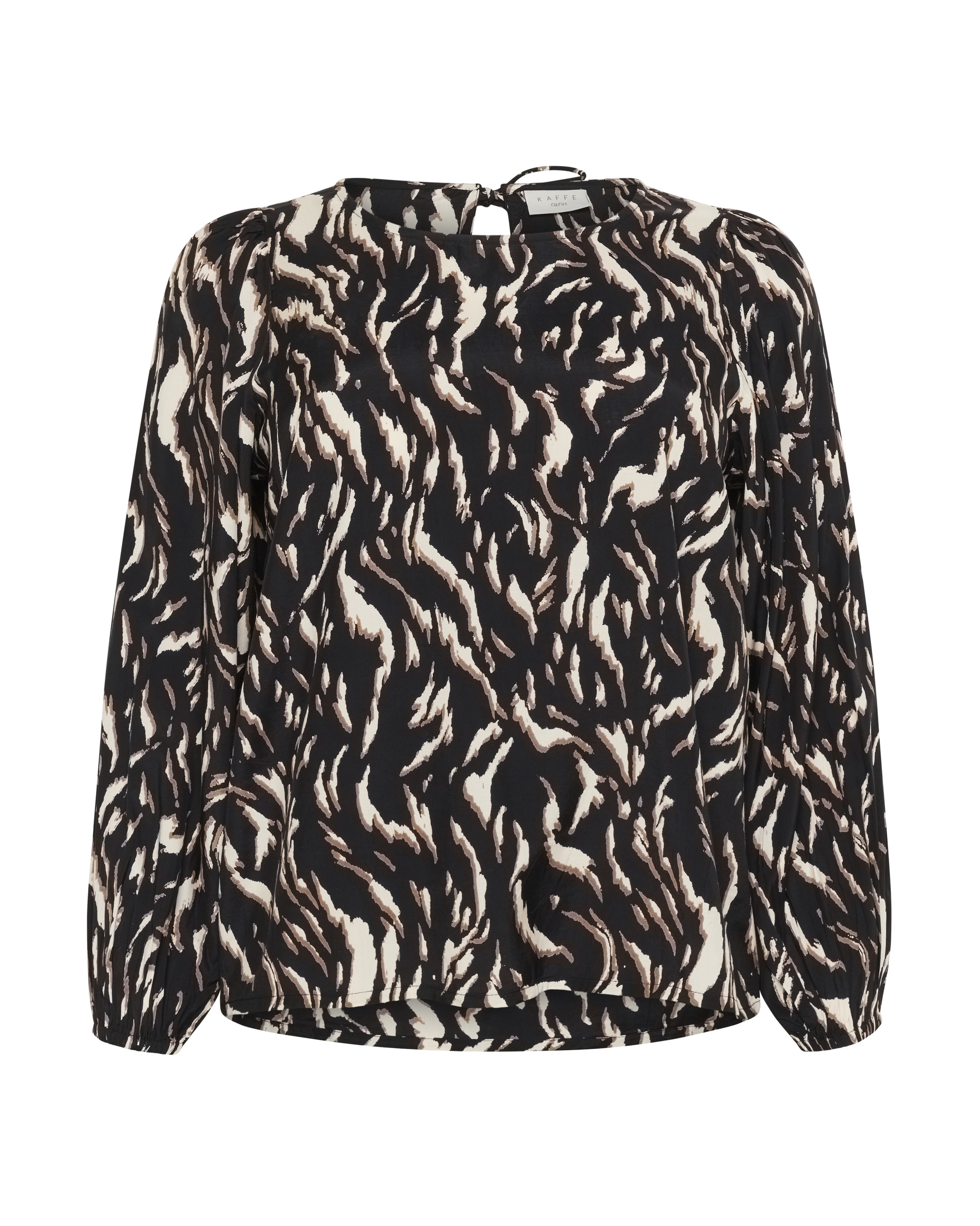 Bluză 'KCMilina' de la KAFFE CURVE pe negru: față