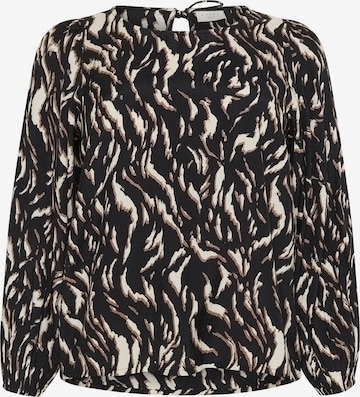 Bluză 'KCMilina' de la KAFFE CURVE pe negru: față