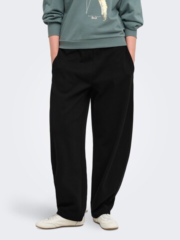 Barrel Pantalon 'ONLOfelia' ONLY en noir : devant