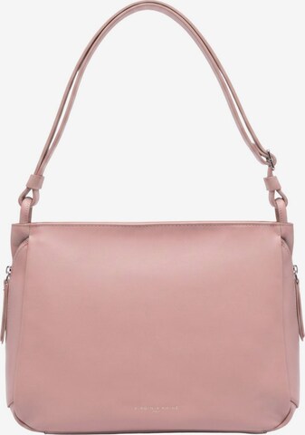 Borsa a spalla 'Genuina' di Virginia Rhinè in rosa: frontale