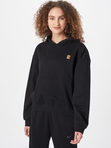 NIKE Athletic Sweatshirt in Black: front