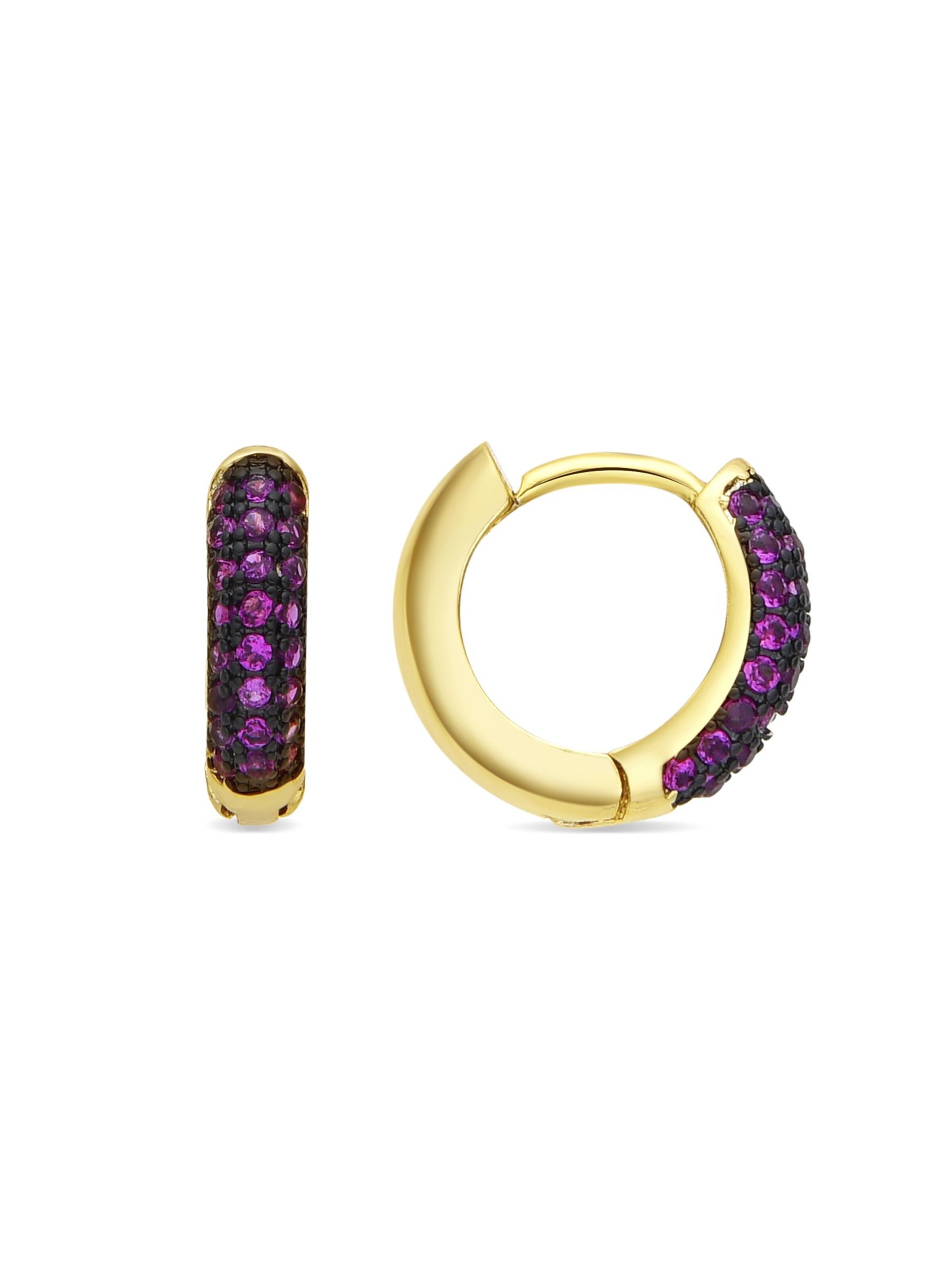 LUXBYLUX Earrings in Purple: front