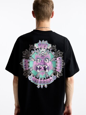 Pull&Bear T-Shirt in Schwarz