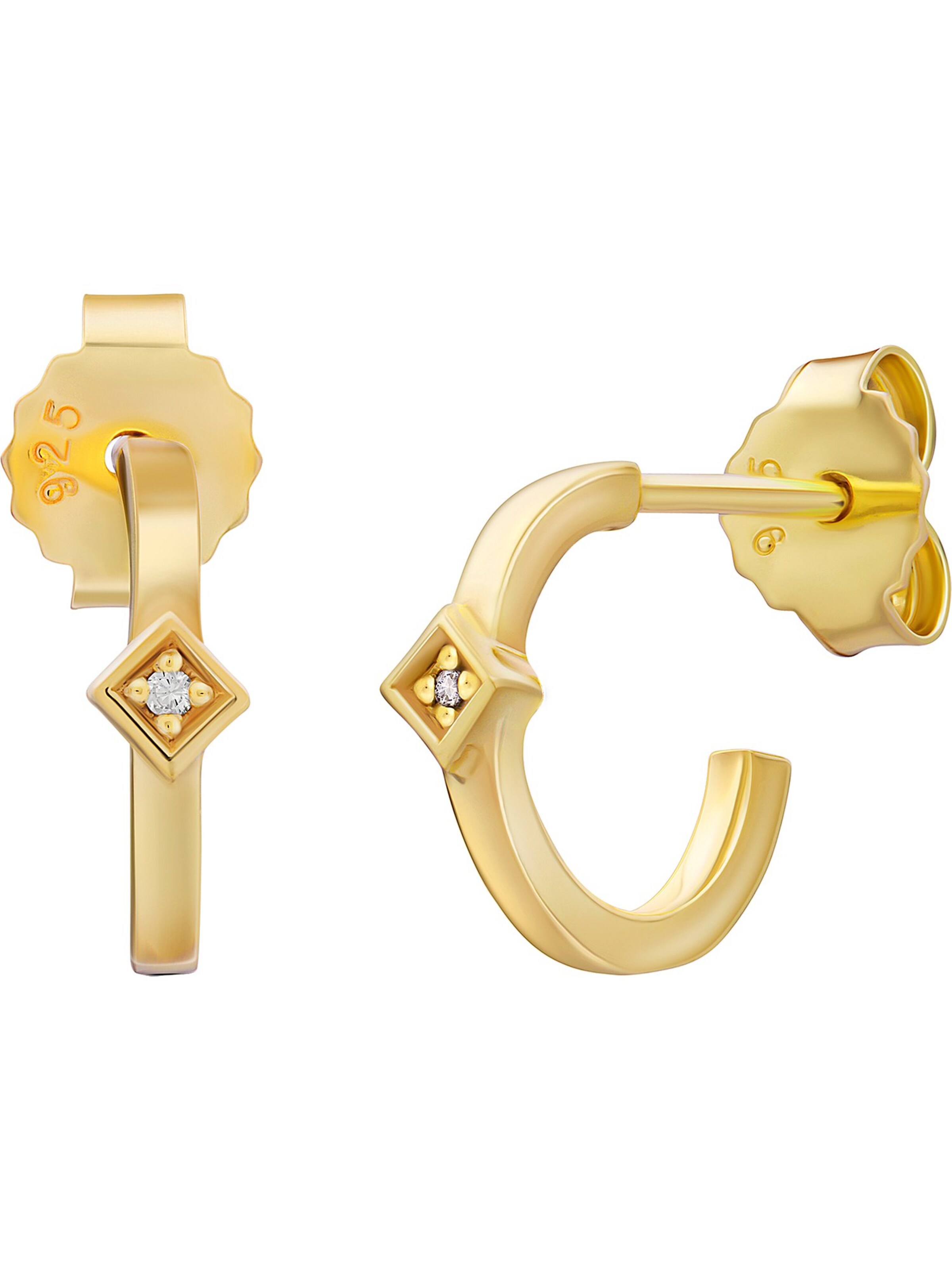 caï Earrings in Gold: front