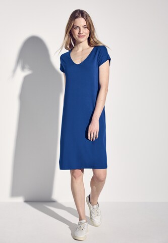 STREET ONE Jersey Kleid in Blau: Vorderseite