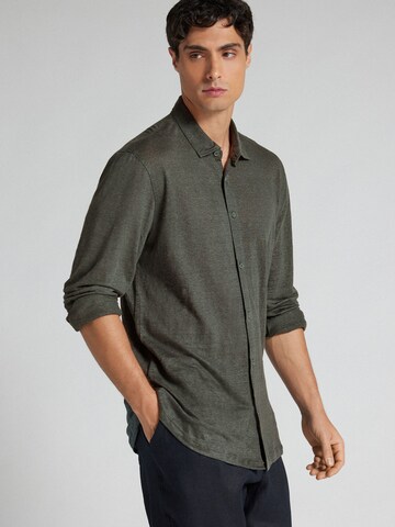 IUMAN Intimissimi Regular fit Button Up Shirt in Green
