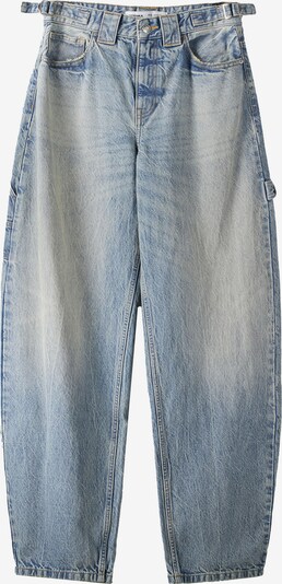 Jeans Bershka pe albastru denim, Vizualizare produs