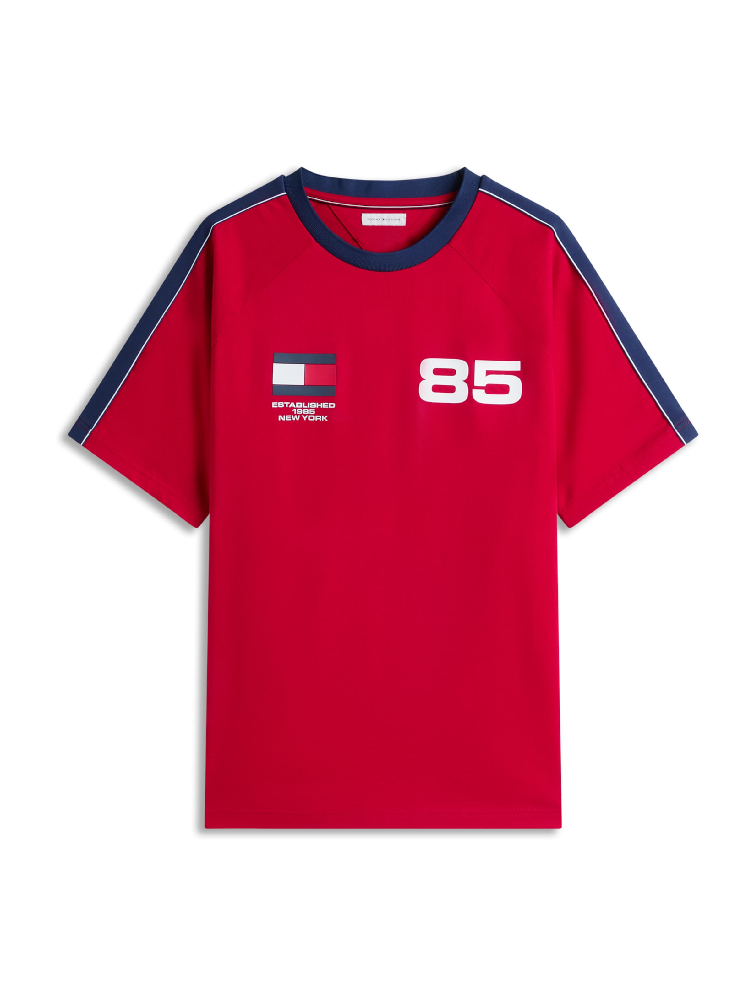 TOMMY HILFIGER - Camisa 'COUNTRIES' em vermelho: frente