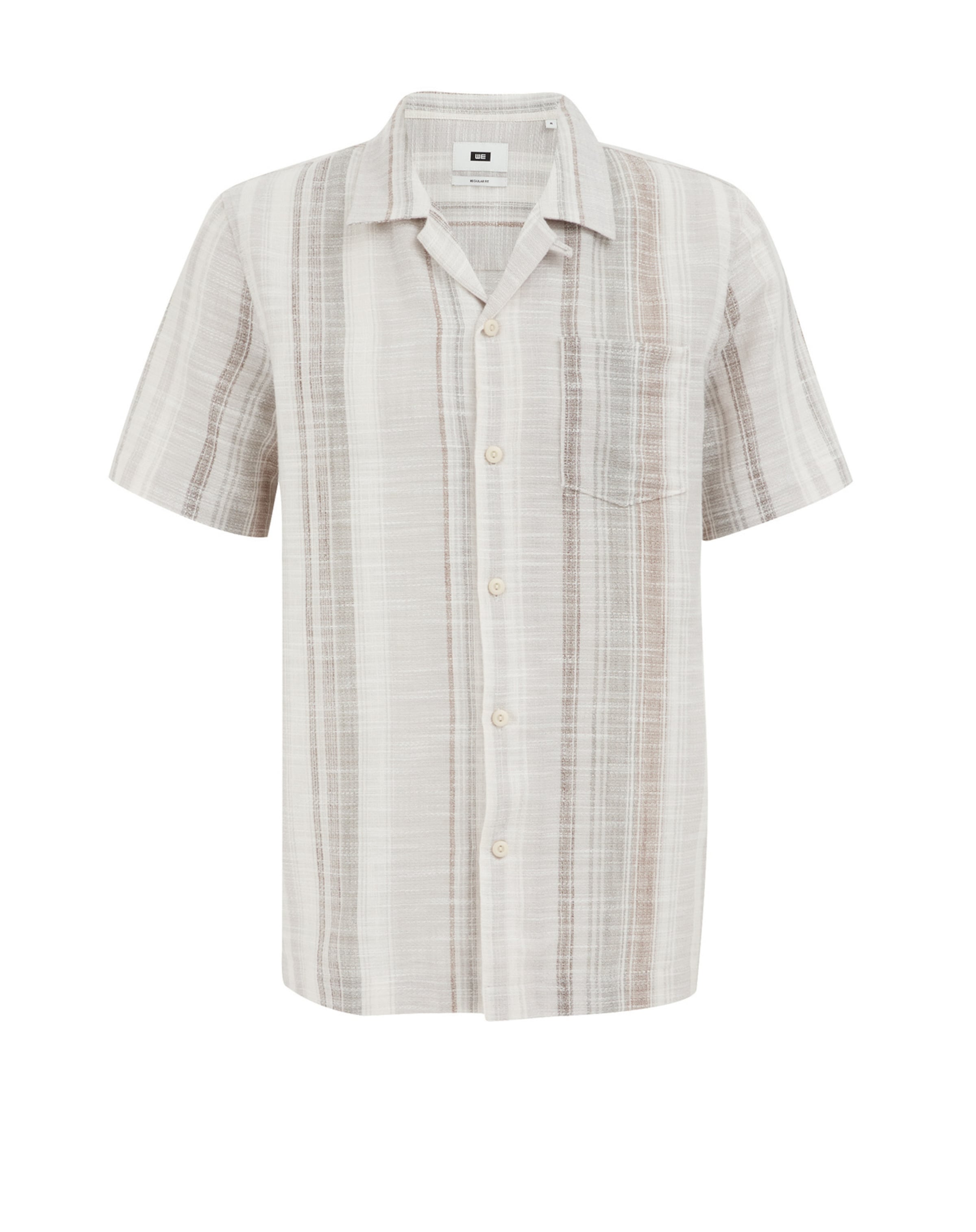 WE Fashion Tavaline suurus Triiksärk, värv beež: eest vaates