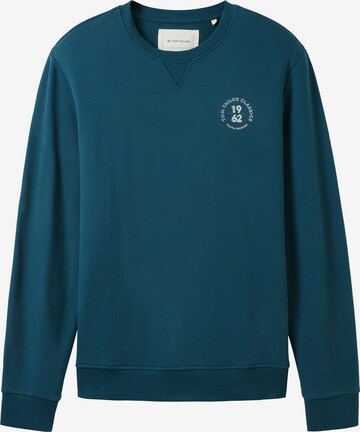 Sweat-shirt TOM TAILOR en bleu : devant