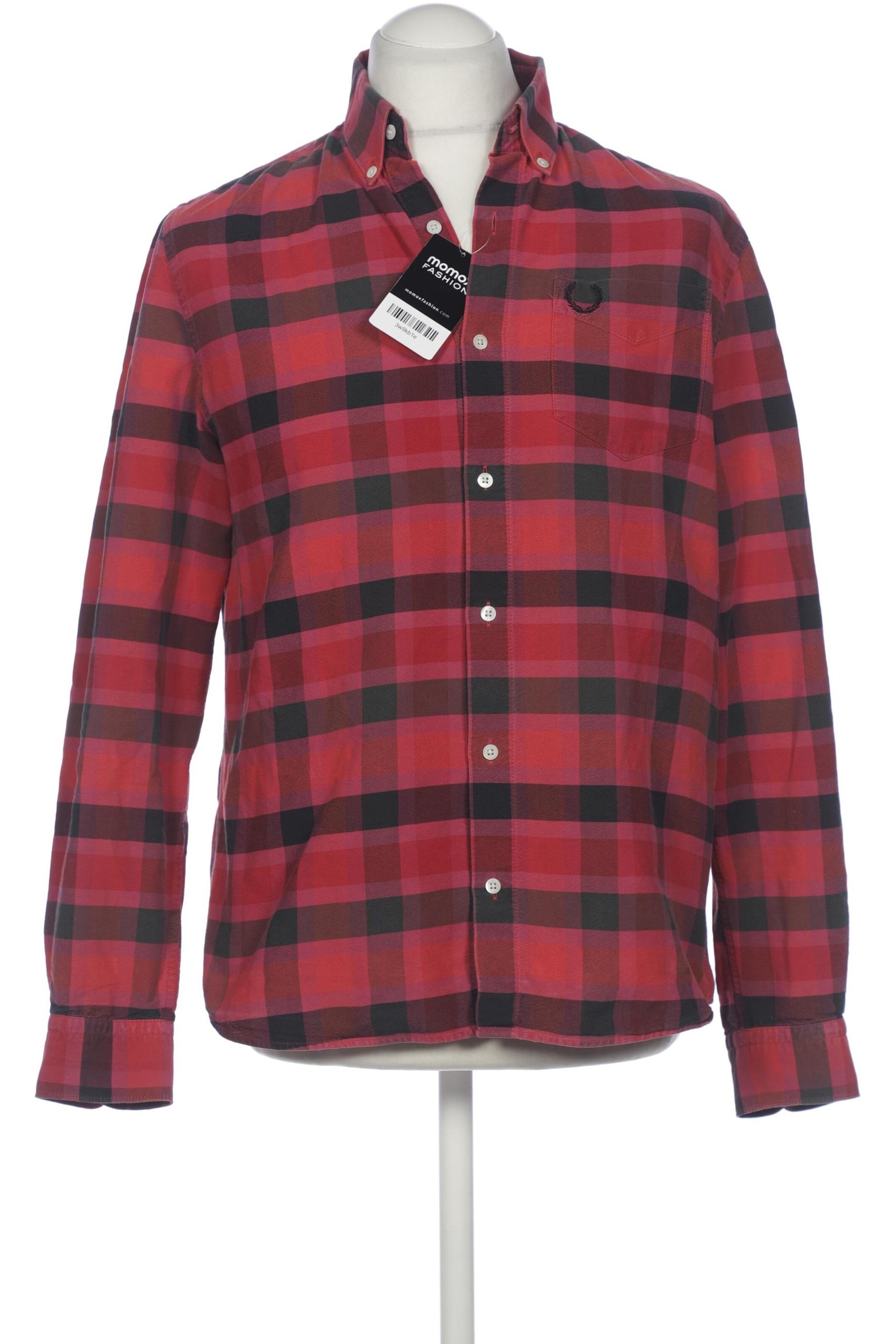 Fred Perry Hemd L in Rot: Vorderseite
