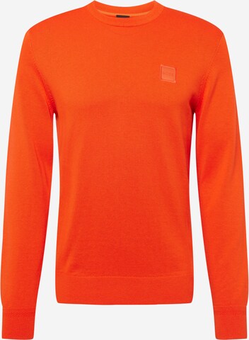 BOSS Sweater 'Kanovano' in Red: front