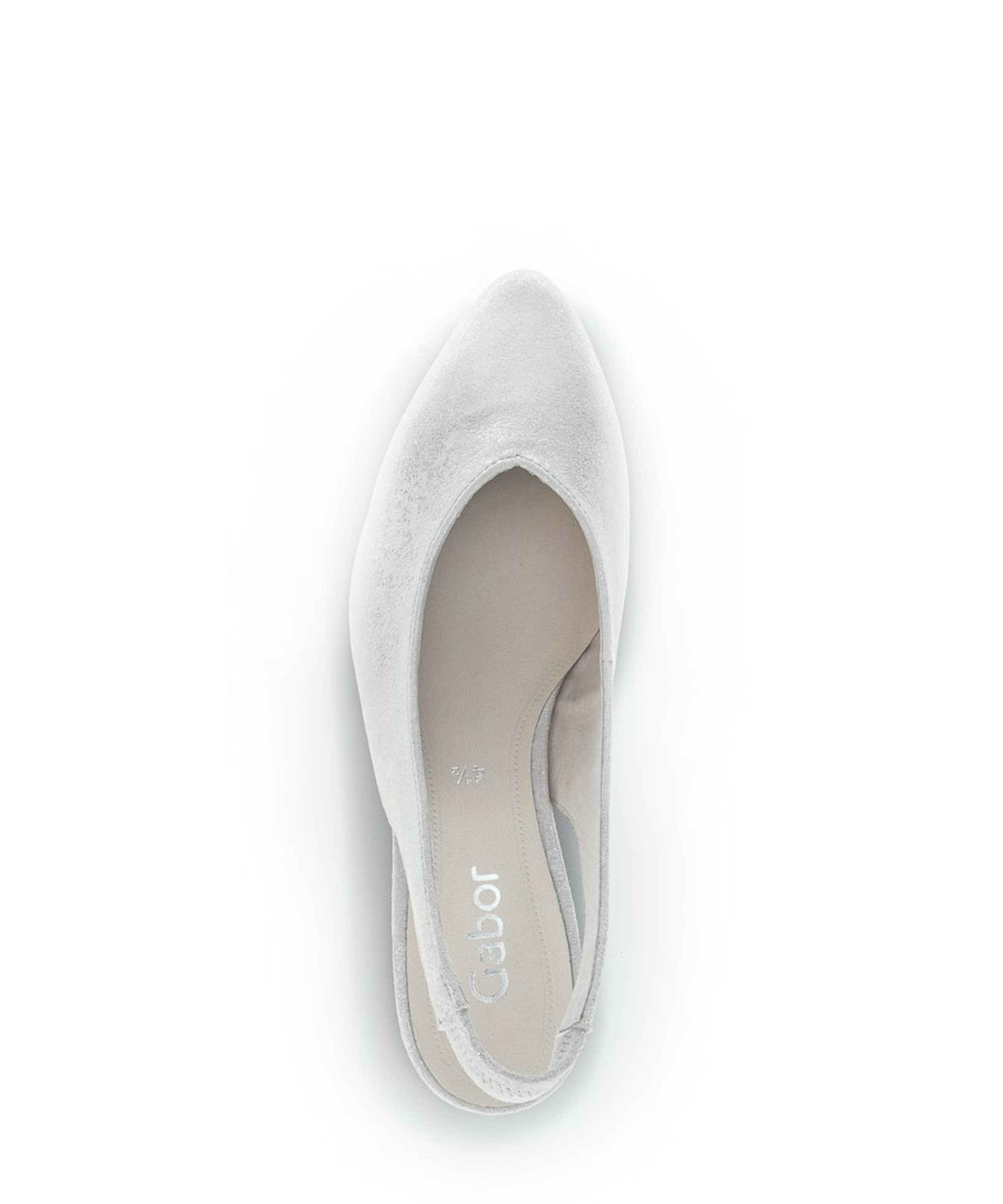 GABOR Slingback pumps in Silver