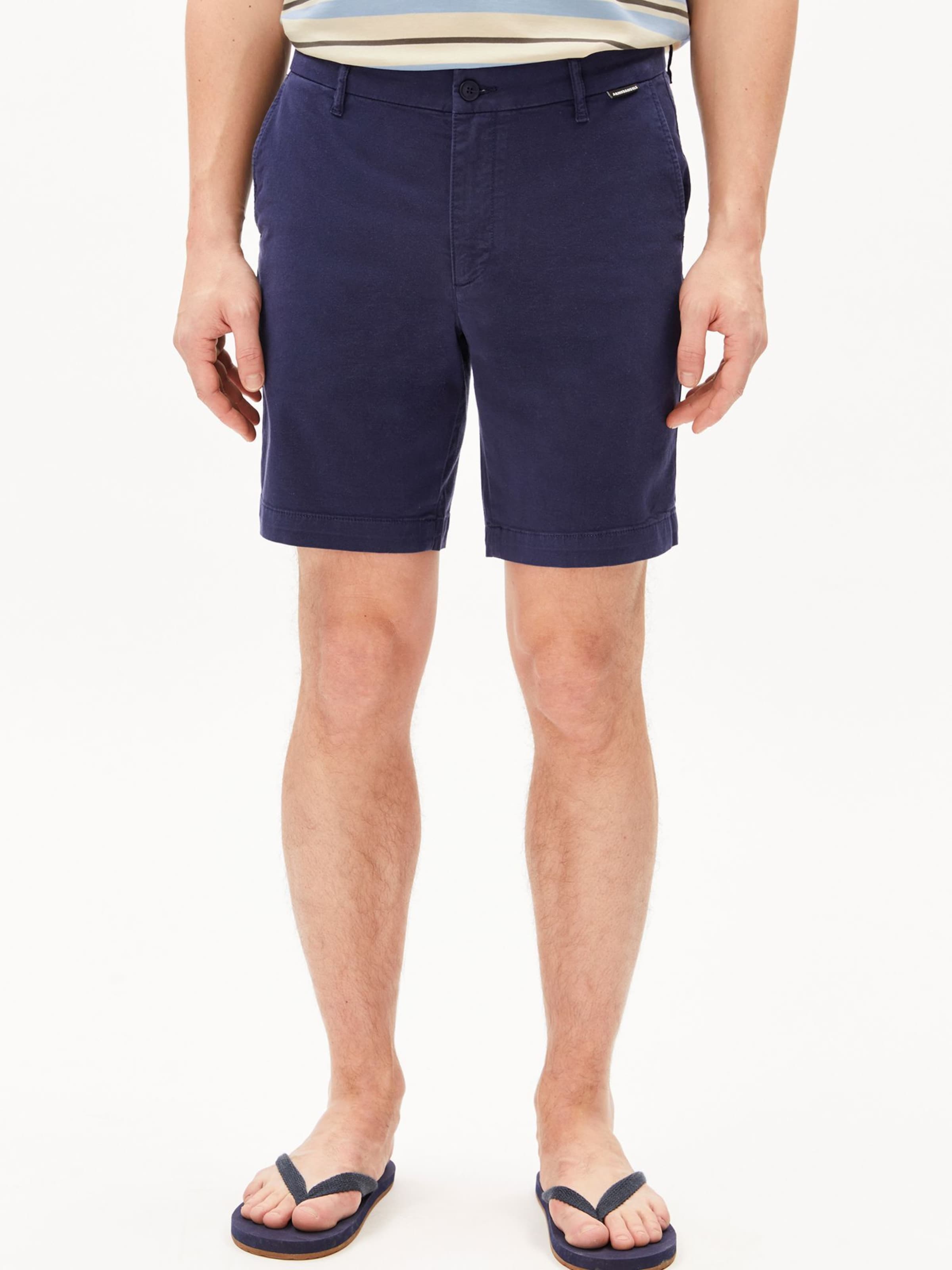 ARMEDANGELS Regular Trousers in Blue: front