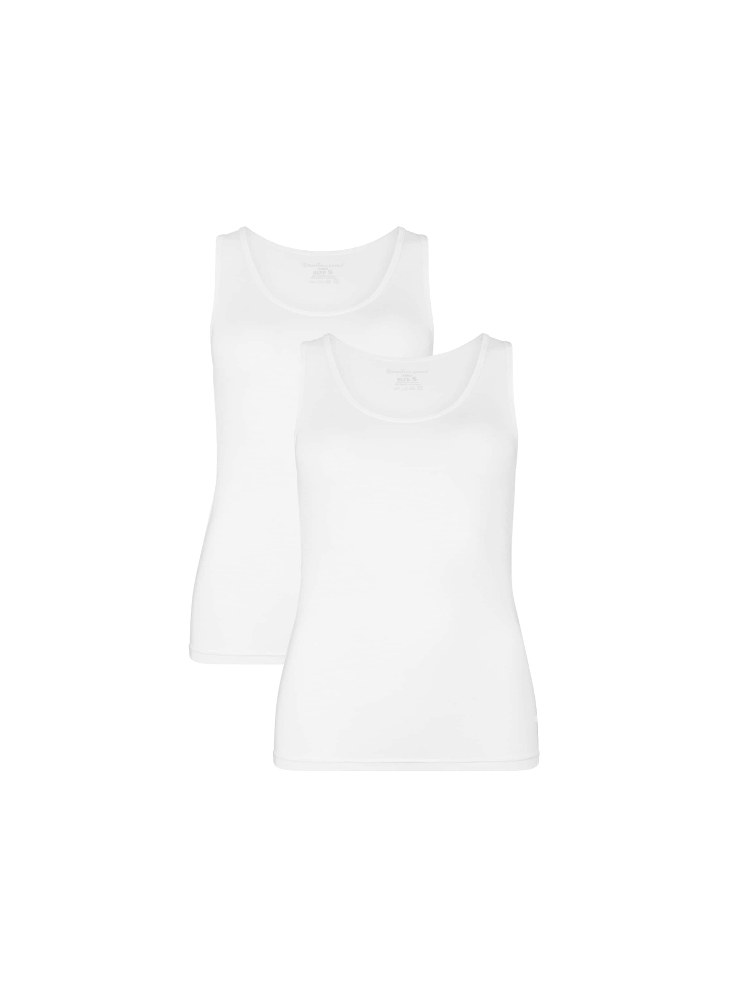 Bamboo basics Top 'Anna' in White: front