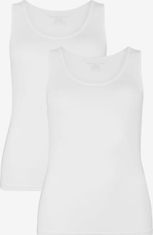 Bamboo basics Top 'Anna' in White: front