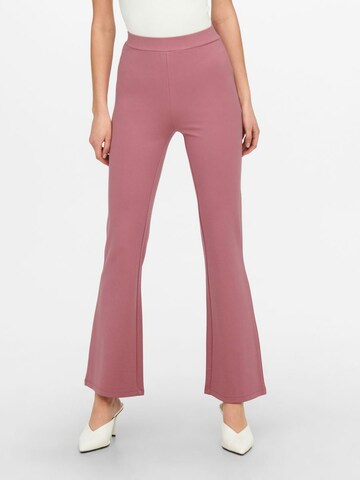 Bootcut Pantalon 'Pretty' JDY en rose : devant