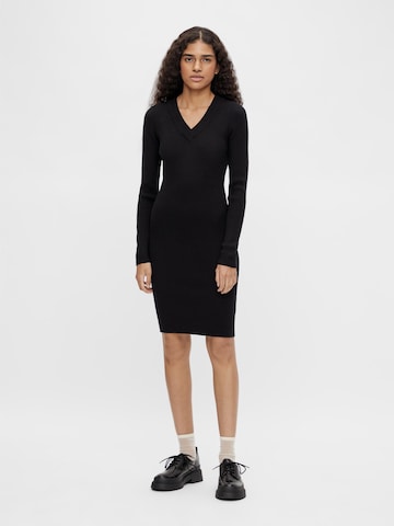 Rochie tricotat 'Fae' de la OBJECT pe negru