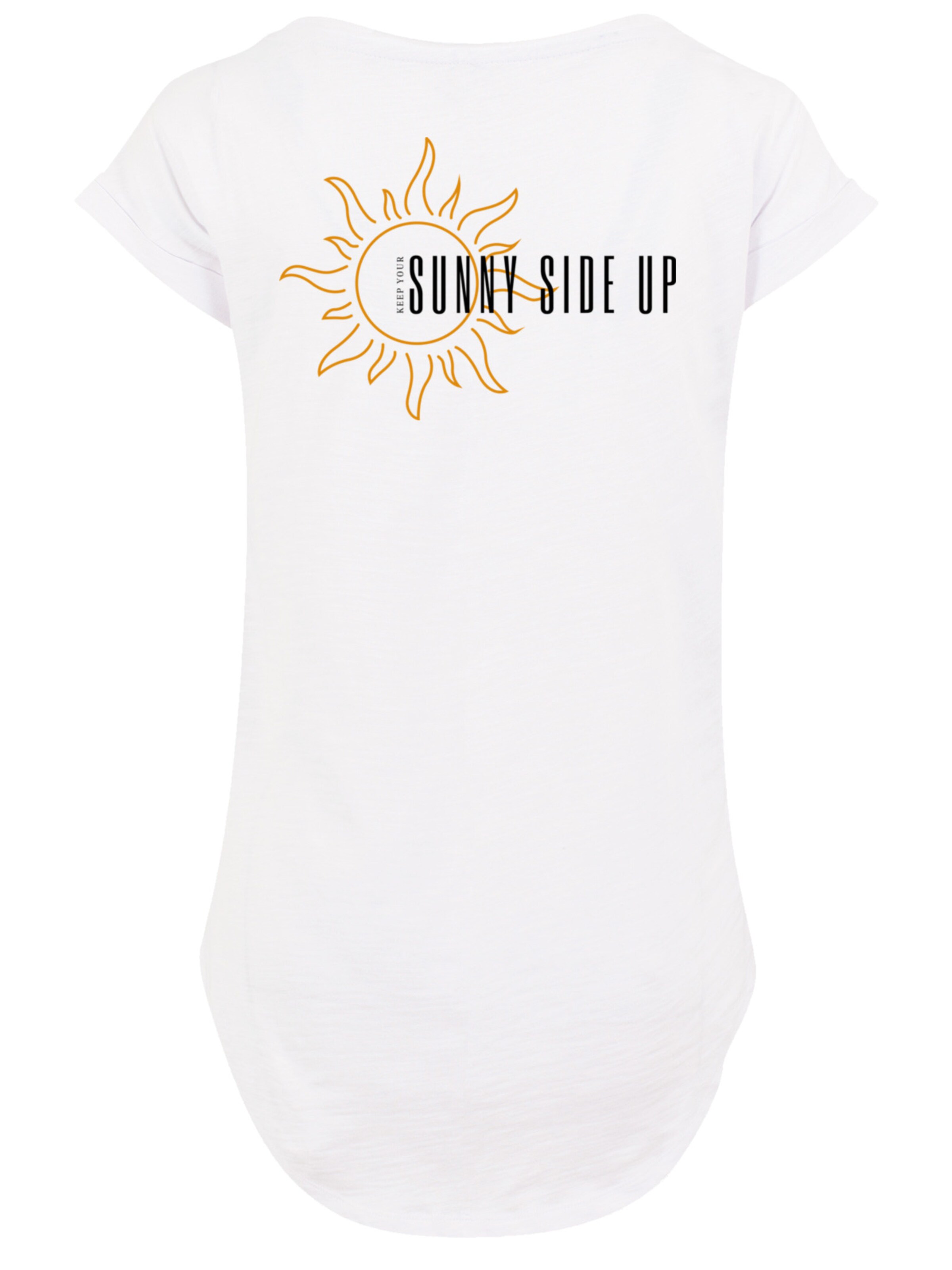 T-shirt 'Sunny side up' F4NT4STIC en blanc