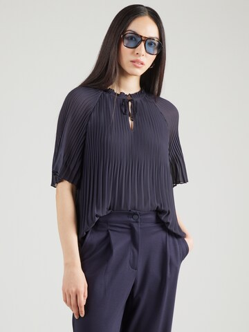 s.Oliver BLACK LABEL Блуза в синьо: отпред