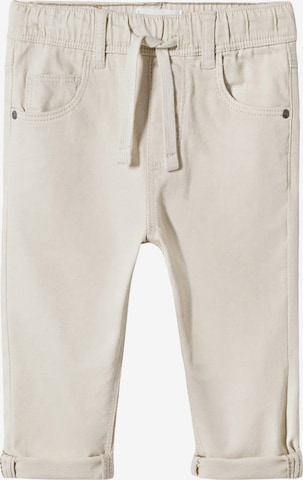 MANGO KIDS Regular Broek in Beige: voorkant