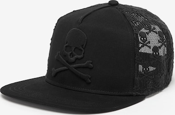 Philipp Plein Pet 'Skull&Bones' in Zwart: voorkant