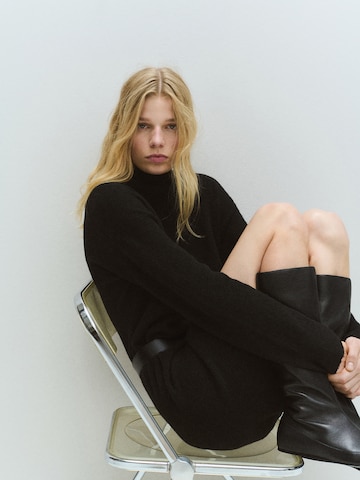 MANGO Плетена рокля 'TALDOTE' в черно