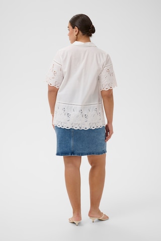 KAFFE CURVE Bluse 'KCtrudi' in Weiß