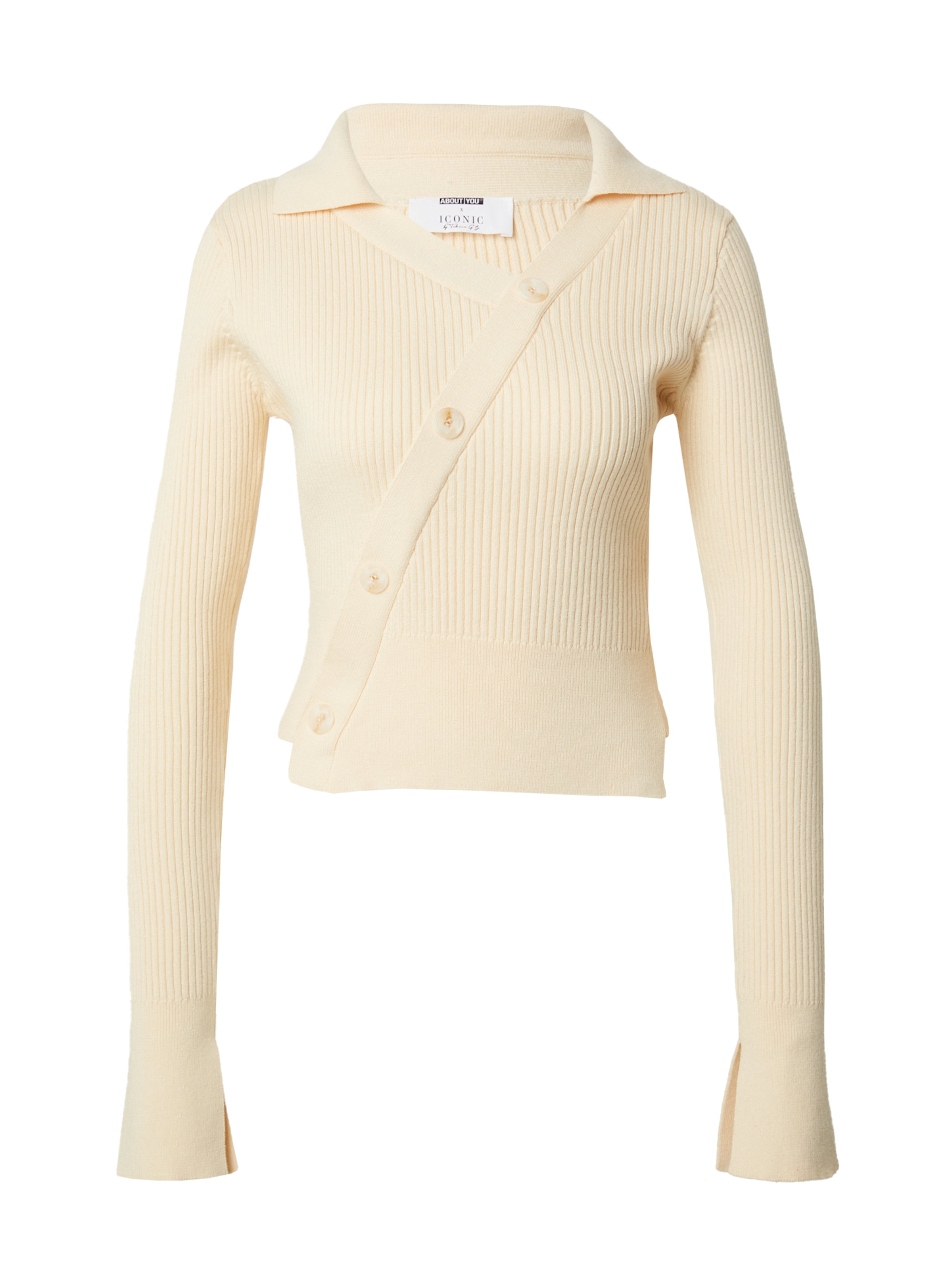 ABOUT YOU x Iconic by Tatiana Kucharova Sweater 'Roxane' in Cream, Item view