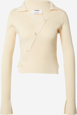 ABOUT YOU x Iconic by Tatiana Kucharova Sweater 'Roxane' in Beige: front