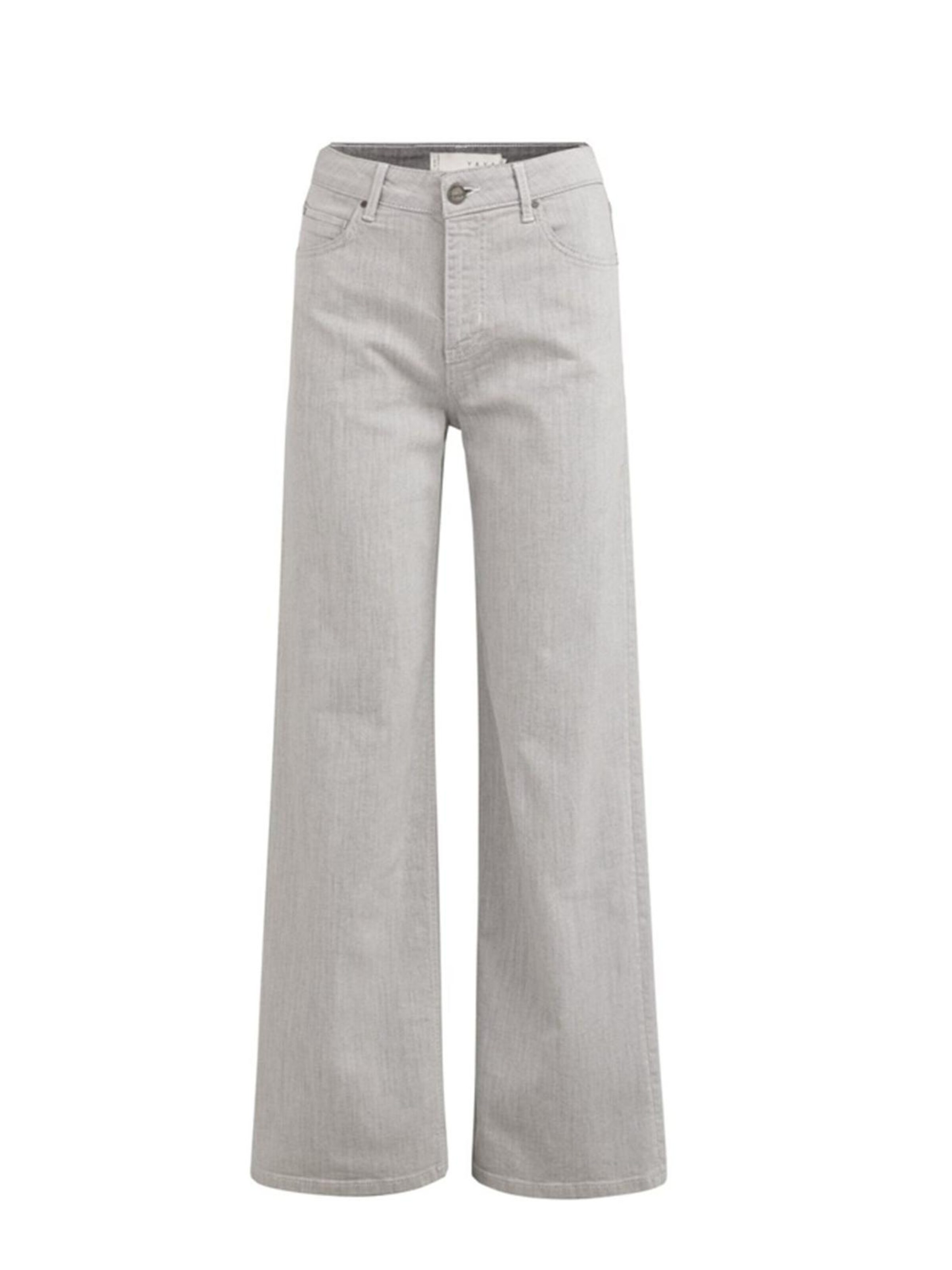 YAYA Wide Leg Jeans‌ in Grau: Vorderseite