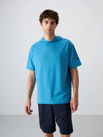 T-Shirt Tommy Life en bleu : devant