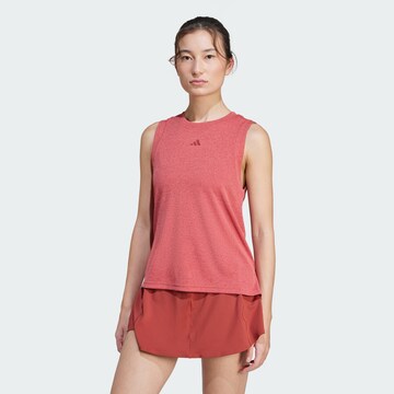 Haut de sport ADIDAS PERFORMANCE en rouge : devant