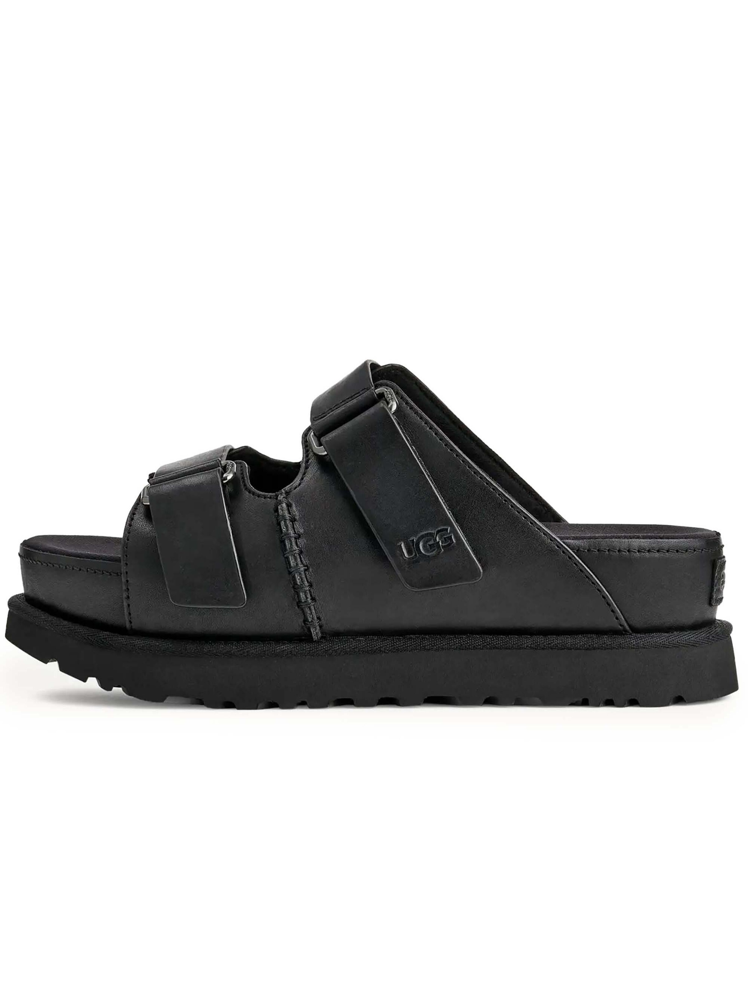 Mule 'Goldenstar Hi Slide' UGG en noir : devant
