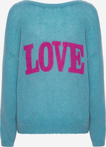 americandreams Oversizepullover 'Silja' in Blau: Vorderseite