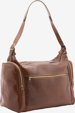 Sac de voyage Viola Castellani en marron : devant