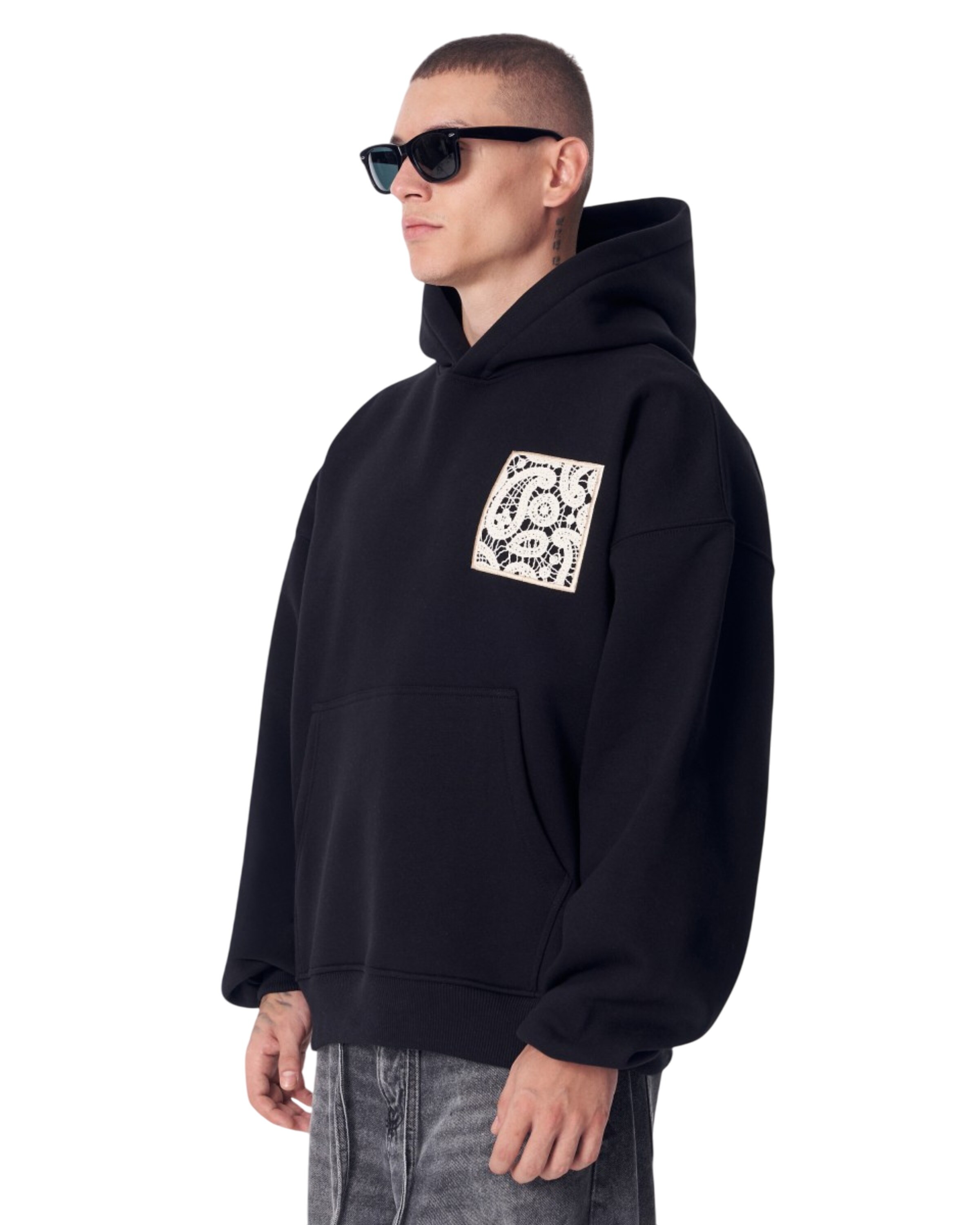 MARTIN VALEN Sweatshirt in Zwart