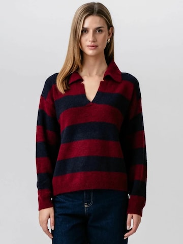 Pull-over ' Nora Knit ' TEESHOPPEN en rouge : devant