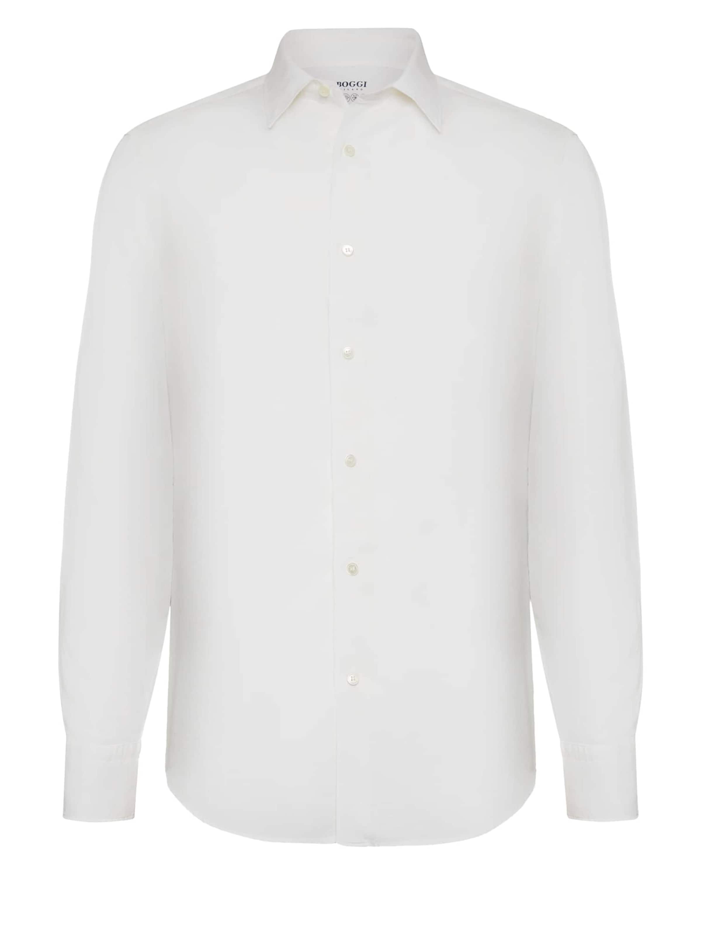 Boggi Milano Regular fit Skjorta i vit: framsida