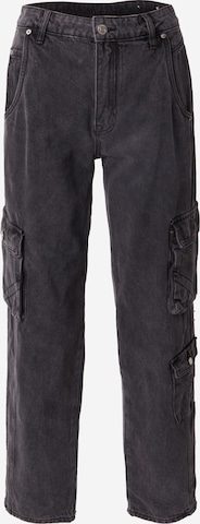 Summum - Loosefit Pantalón vaquero cargo en negro: frente
