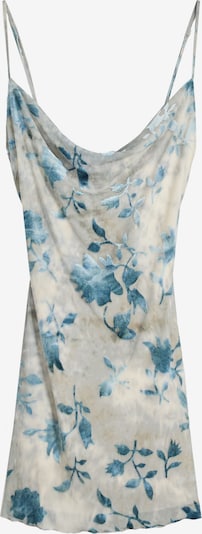 Bershka Ljetna haljina u bež / cijan plava / taupe siva, Pregled proizvoda