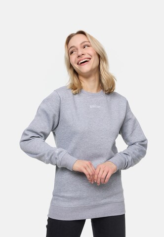 Sweat-shirt smiler. en gris